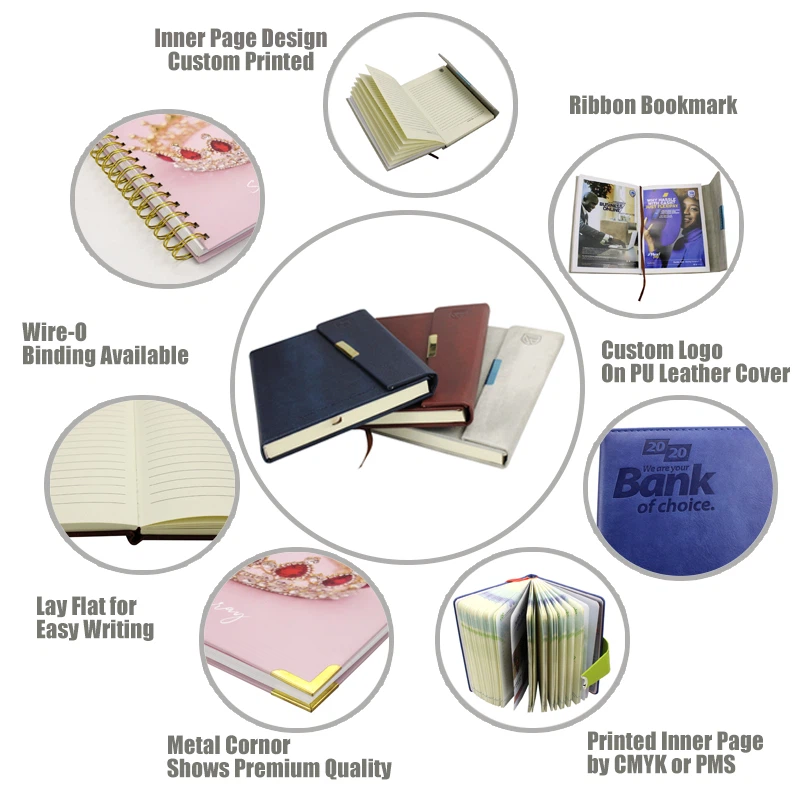 customized paper and leather notebook 2